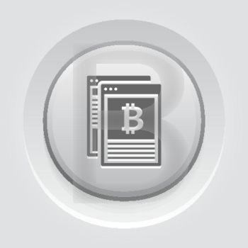 Crypto News Icon.. Crypto News Icon. Modern computer network technology sign. Digital graphic symbol. Concept design elements.