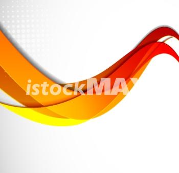 Abstract wavy striped background with shadows and motion effect