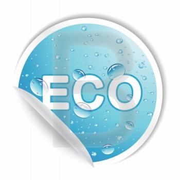 vector eco sticker