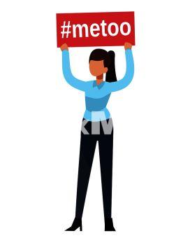 Metoo. Woman hands hold boss man sexual harassment sign workplace. Female humiliation fear in social groupe marriage vector concept. Metoo. Woman hands hold boss man sexual harassment sign workplace. Female humiliation fear in social groupe concept