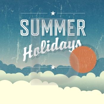 Summer Holidays Poster. Vector