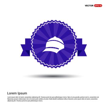 Cap Icon - Purple Ribbon banner