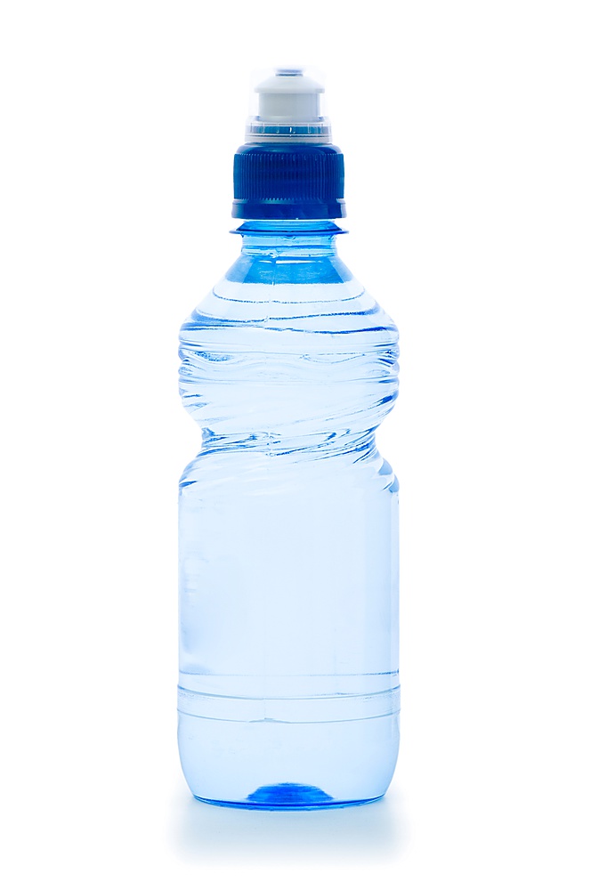 Water bottle against the background