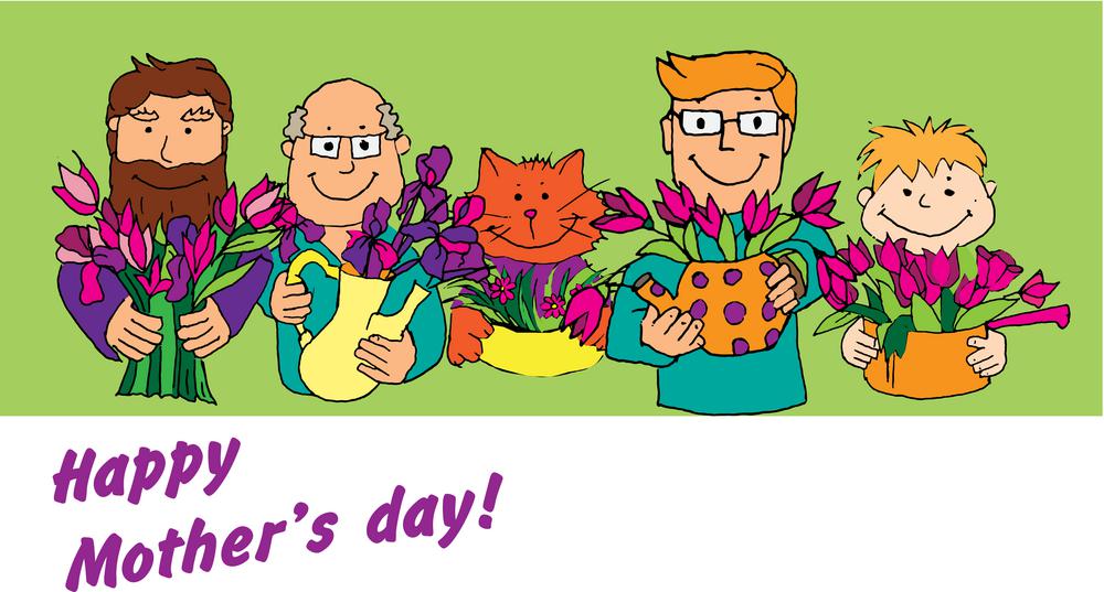 Vector card for Mother&rsquo;s day