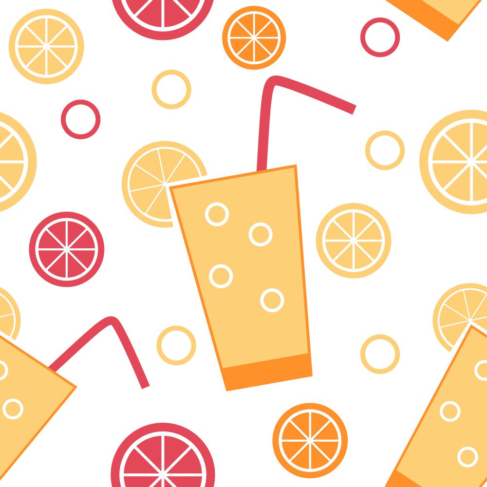 Citrus Cocktail Seamless Pattern Background Vector Illustration EPS10. Citrus Cocktail Seamless Pattern Background Vector Illustration