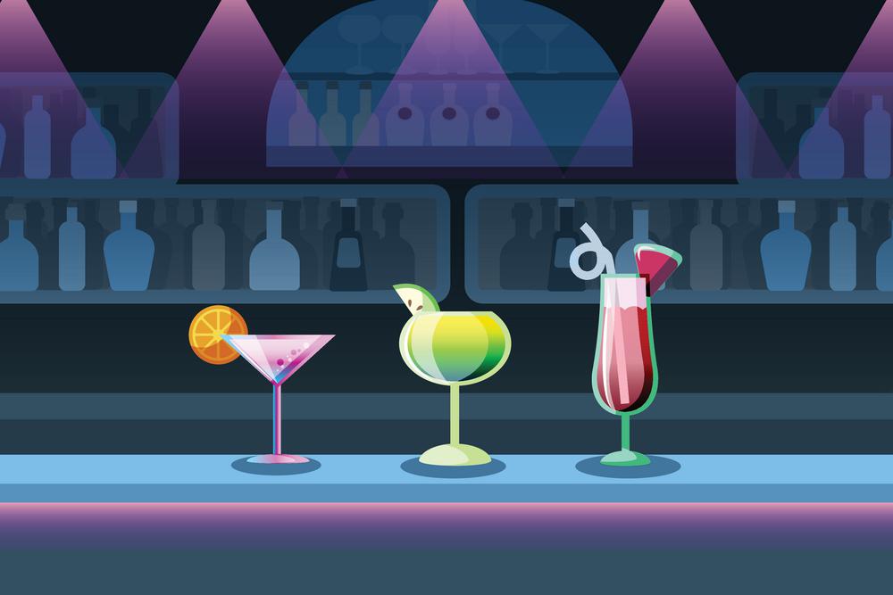 pub bar cocktail lounge theme. pub bar cocktail lounge theme vector
