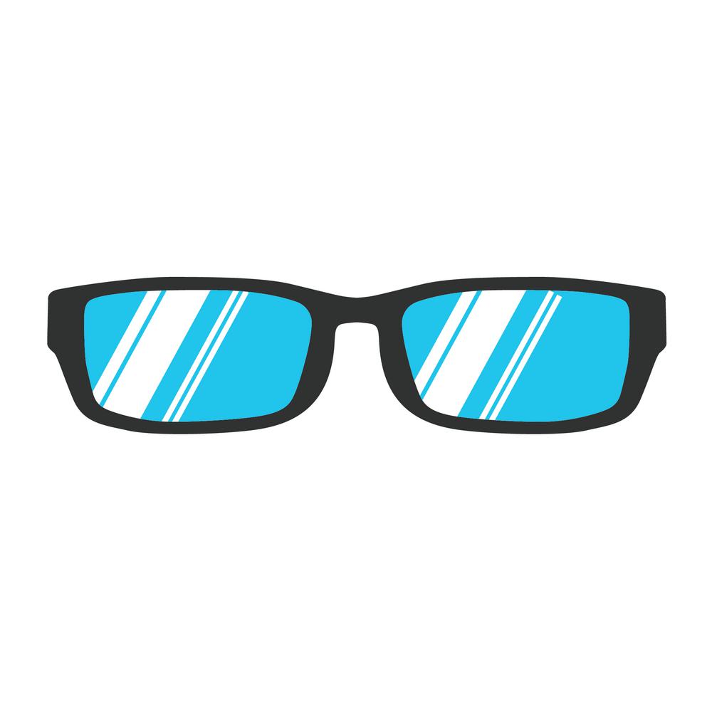 Glasses reading icon vector illustration isolated eye. Black style vision lens white. Fashion optical eyeglasses frame