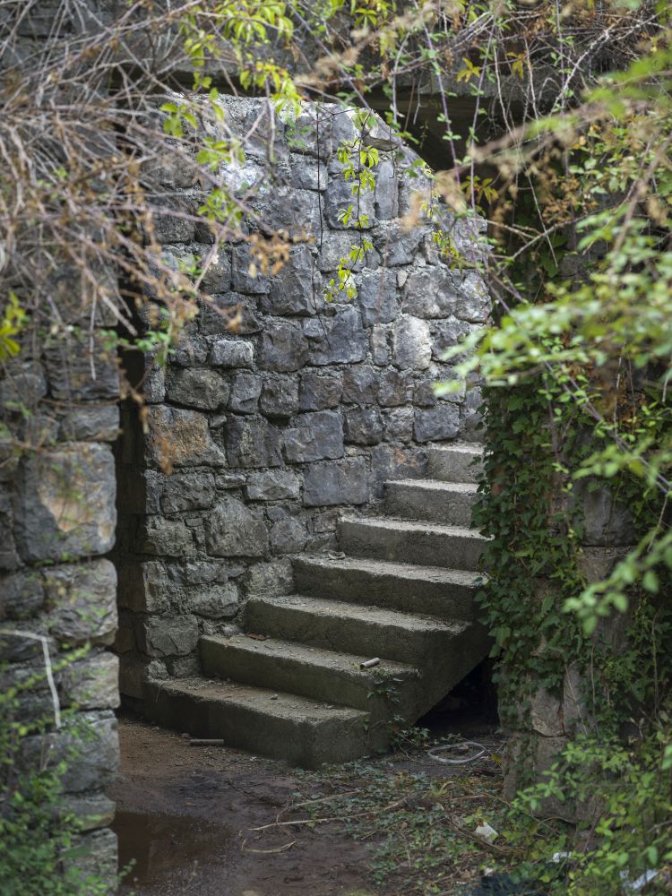 Staircase near fortified wall, Karce, Trivet, Montenegro