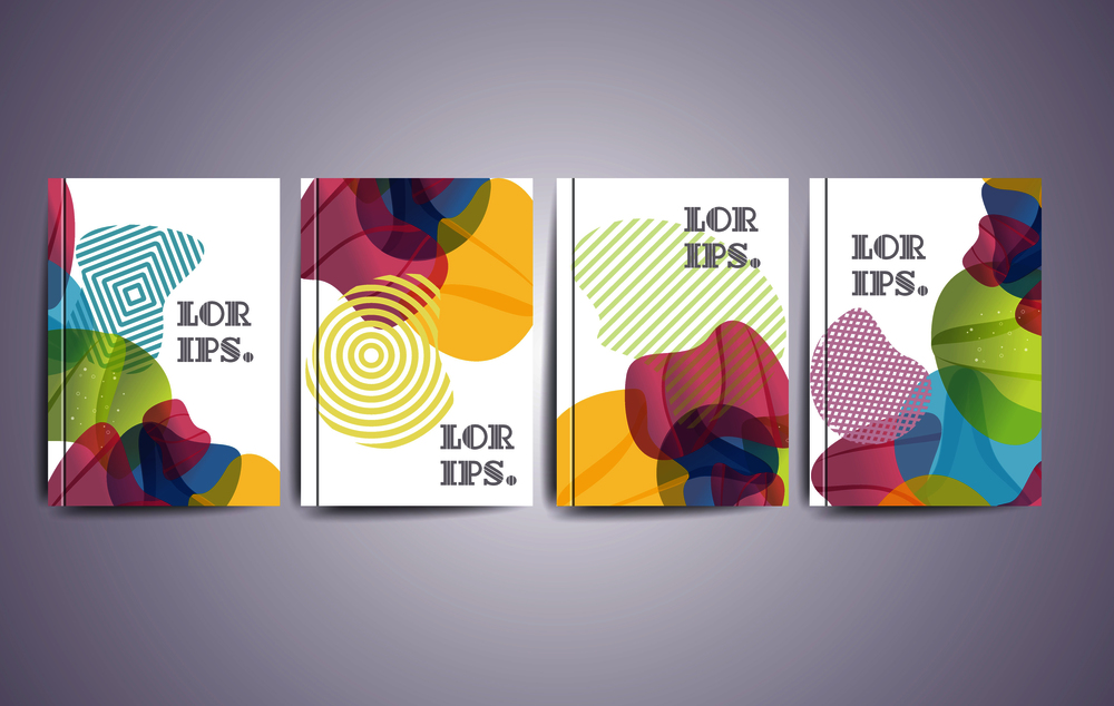 Vector design templates for a4 covers, banners, flyers and posters with abstract shapes, 80s memphis geometric flat style.