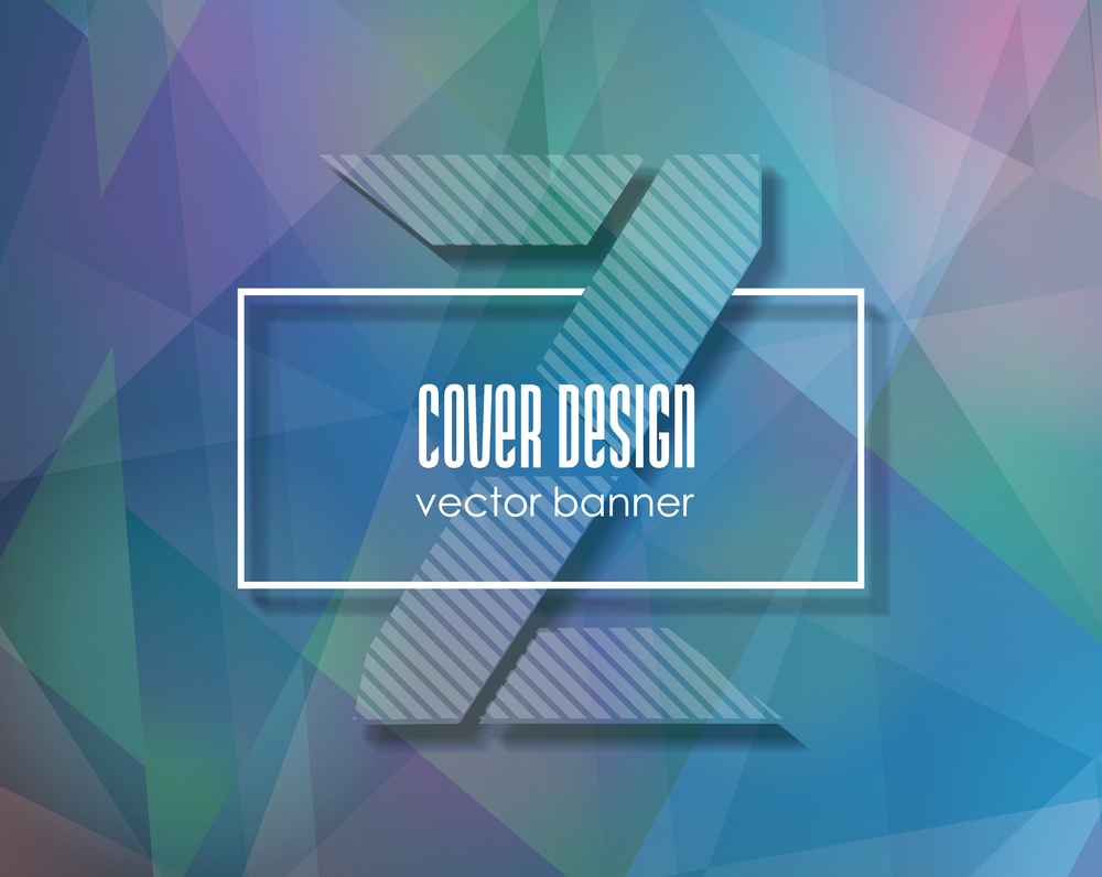 Abstract geometric 3D polygonal background. Vector illustration.