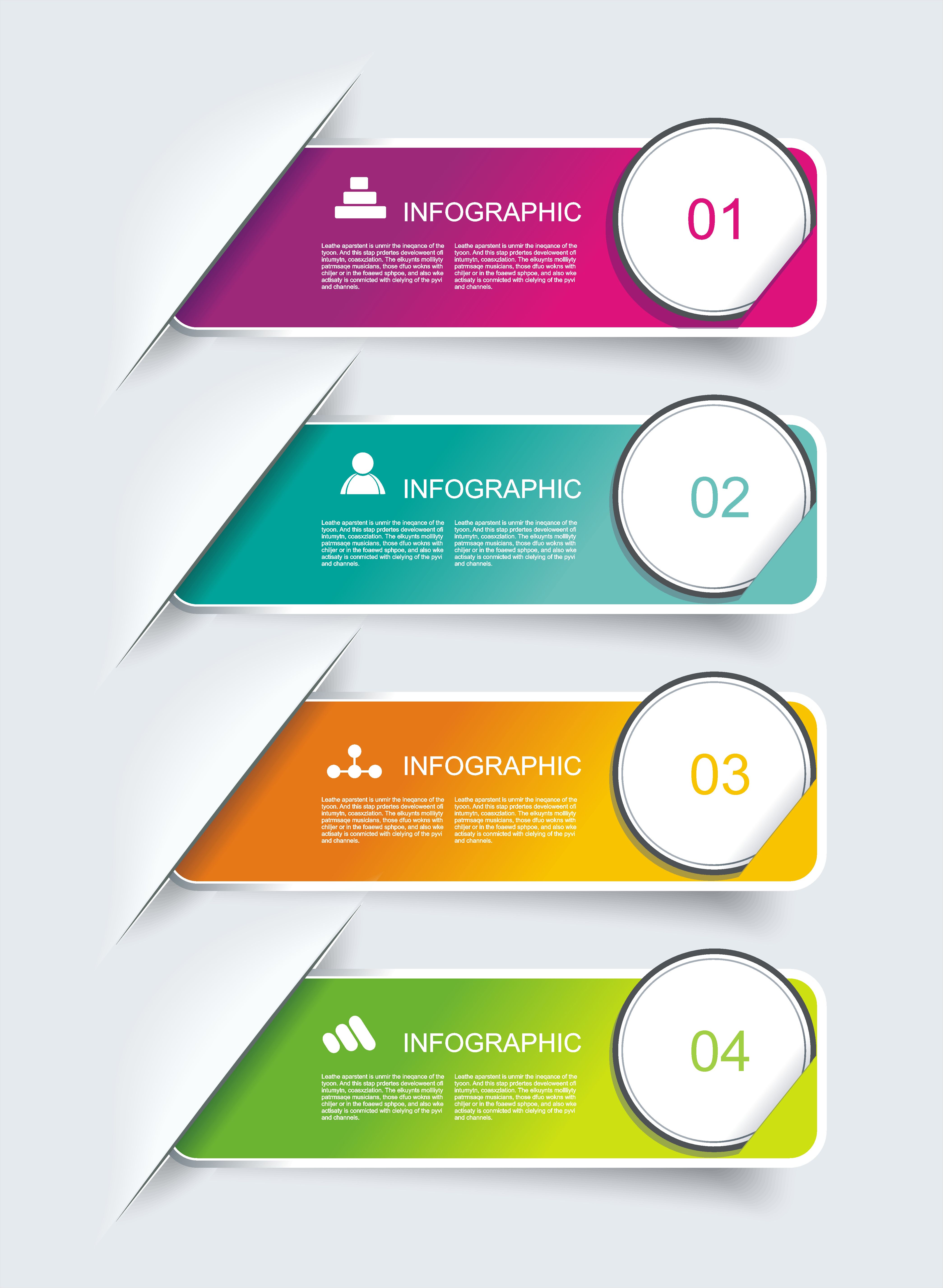 Business Design Template  Option banners. Can be used for step lines, number levels, timeline, diagram, web design.