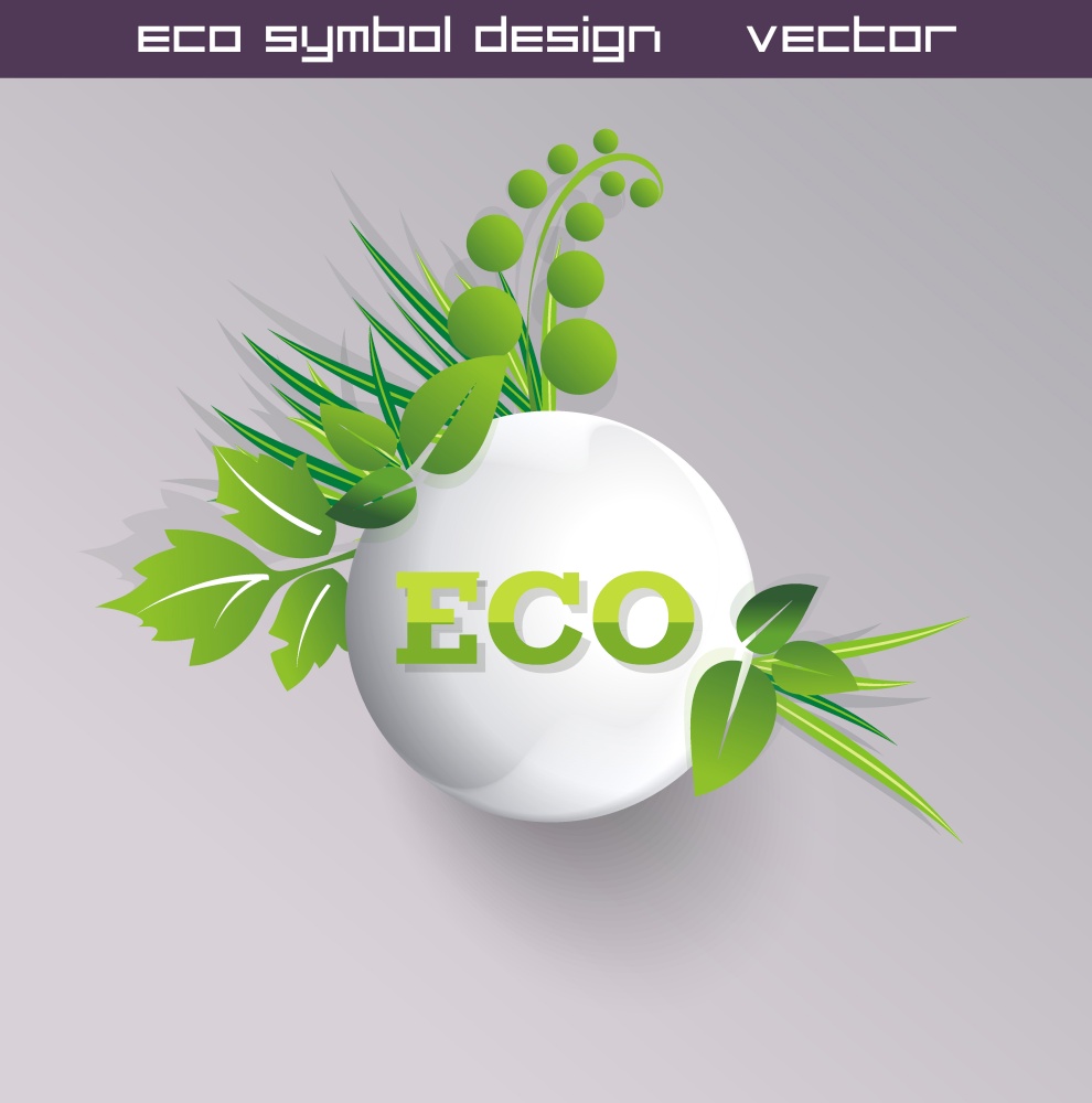 Green concept. Eco ball with grass.