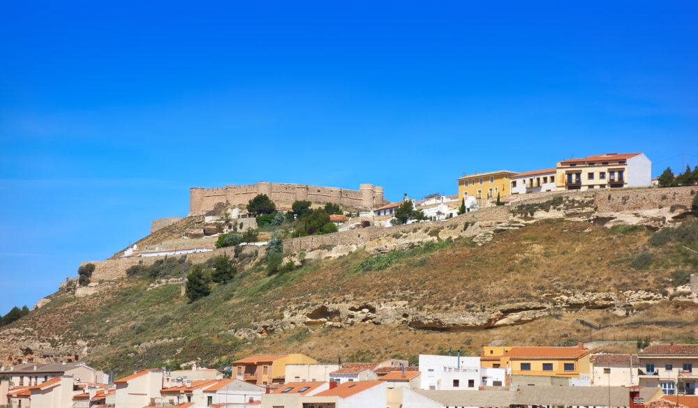Chinchilla Montearagon by Saint James Way of Levante at La Mancha Spain