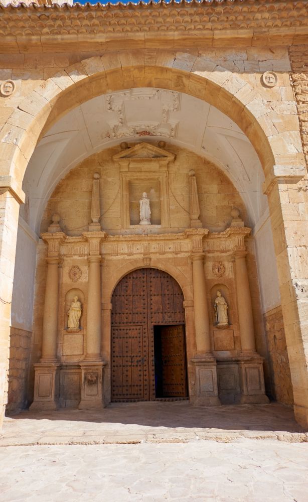 Church El Toboso village of don Quijote Dulcinea in toledo of La Mancha Spain