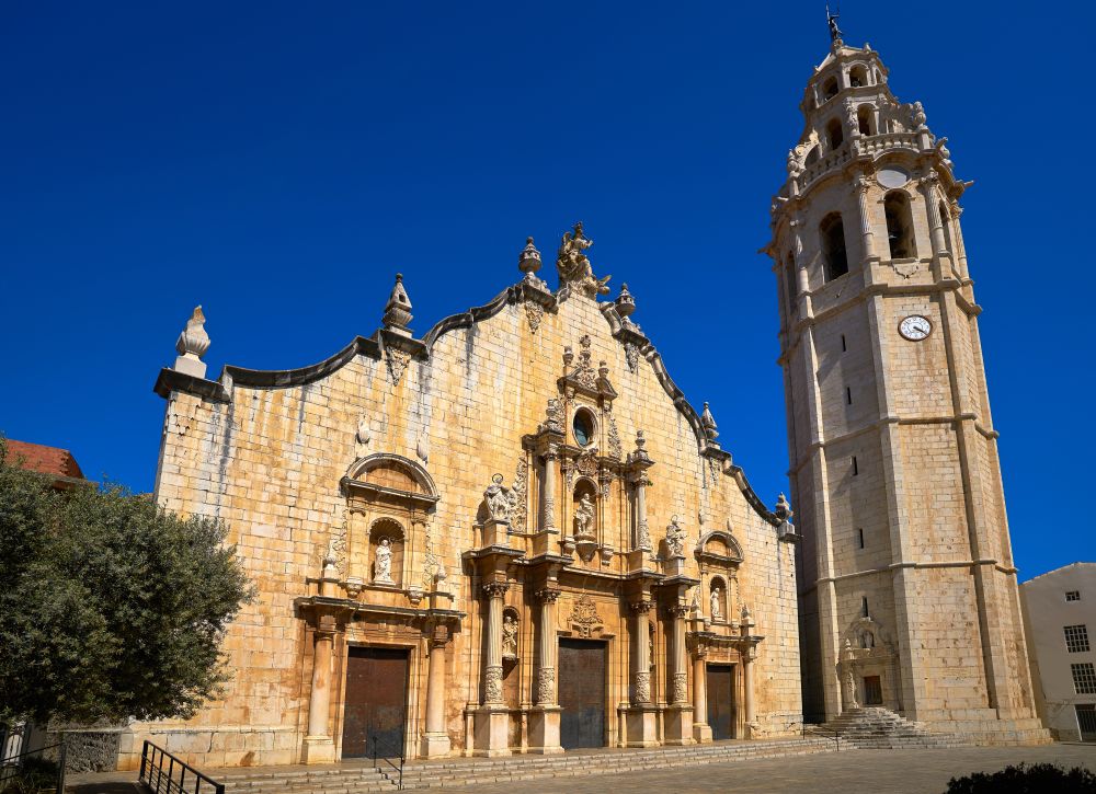 Alcala de Chivert Xivert church In Castellon Spain Saint Juan Bautista