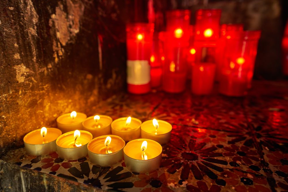 catholic candles from prayers christian symbol