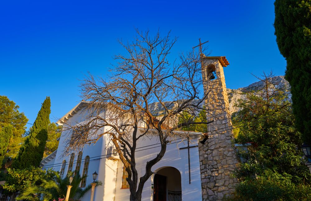 Pare Pere Hermitage church in Denia at Alicante Spain near Montgo mountain