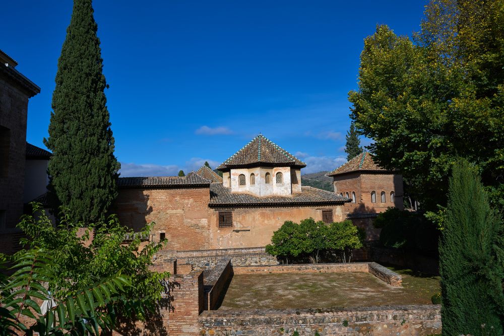 Alhambra in Granada of Spain at Andalusia
