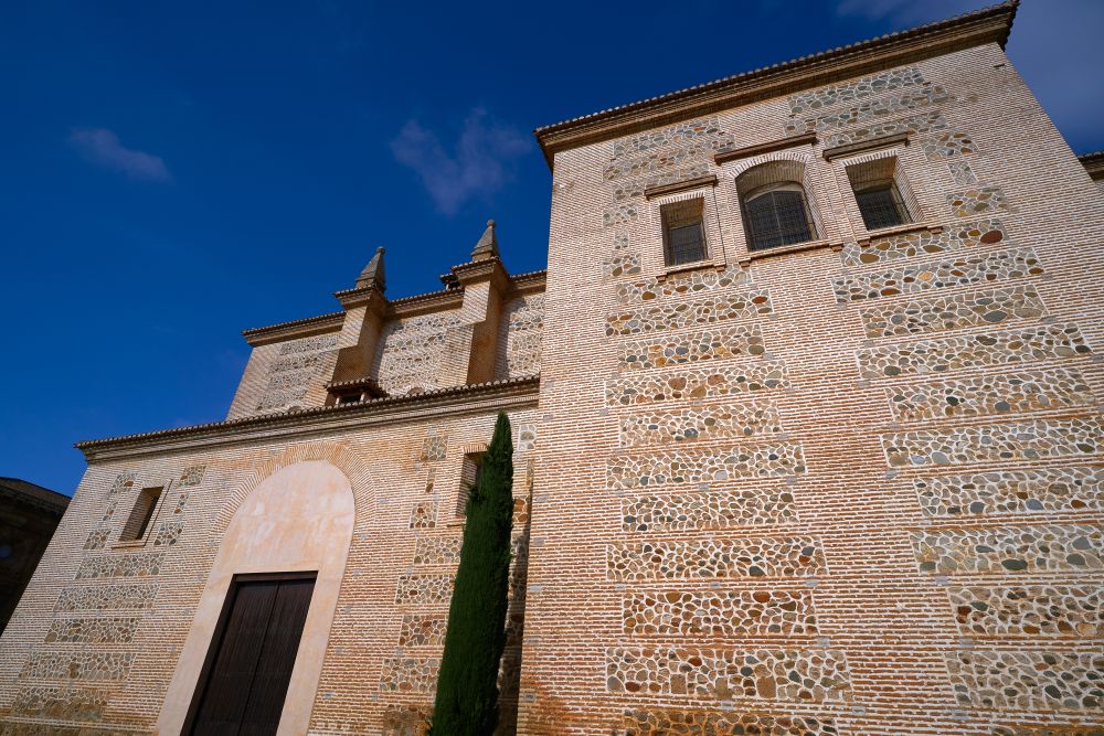 Santa Maria de Alhambra church in Granada of Spain at Andalusia