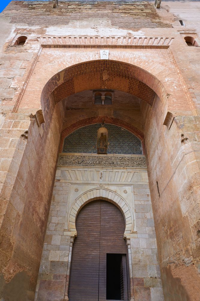 Alhambra Puerta de la Justicia in Granada of Spain Justice Door of Alcazaba