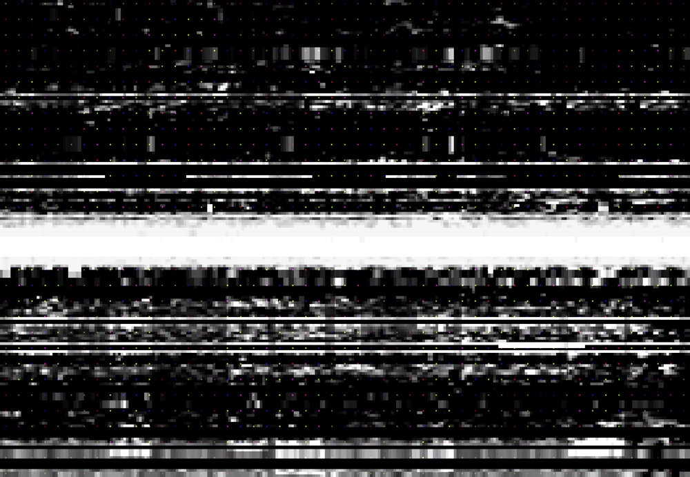 Screen with VHS video glitch effect, wide distortion line and digital pixel noise. Vector background with bad TV signal, computer screen error, damaged VHS tape or videotape static noise textures. Screen with VHS video glitch effect, digital noise