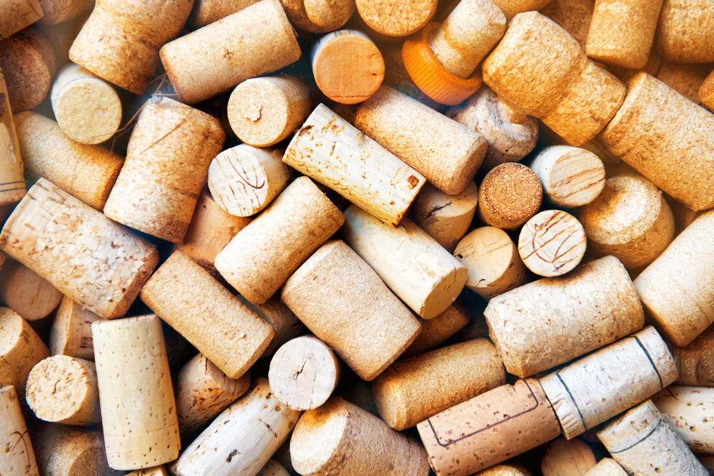 Wine corks collection texture for winery background