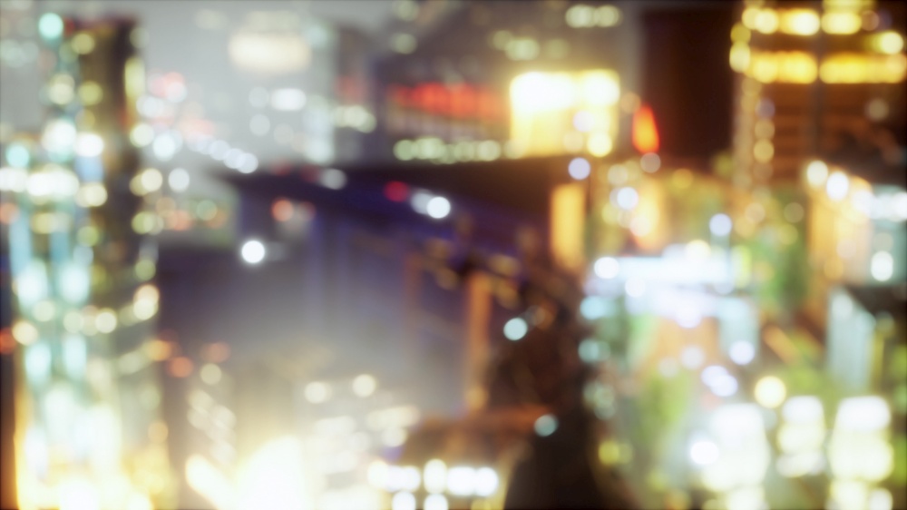defocused background of city night light blur bokeh