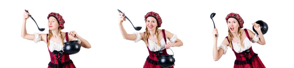 Young woman in traditional german costume