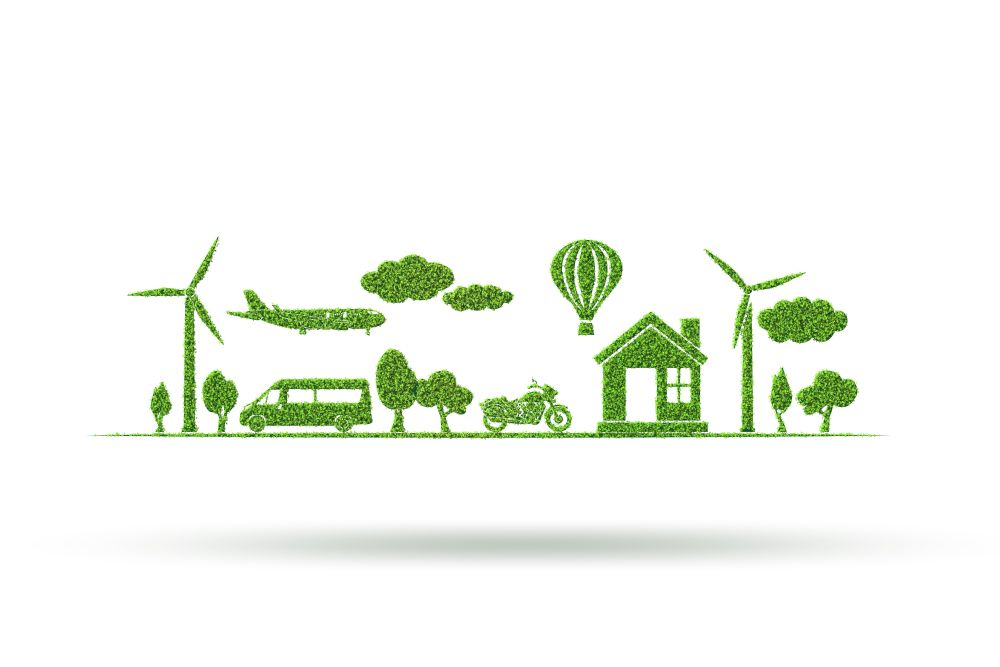 The clean energy and environment - 3d rendering. Clean energy and environment - 3d rendering