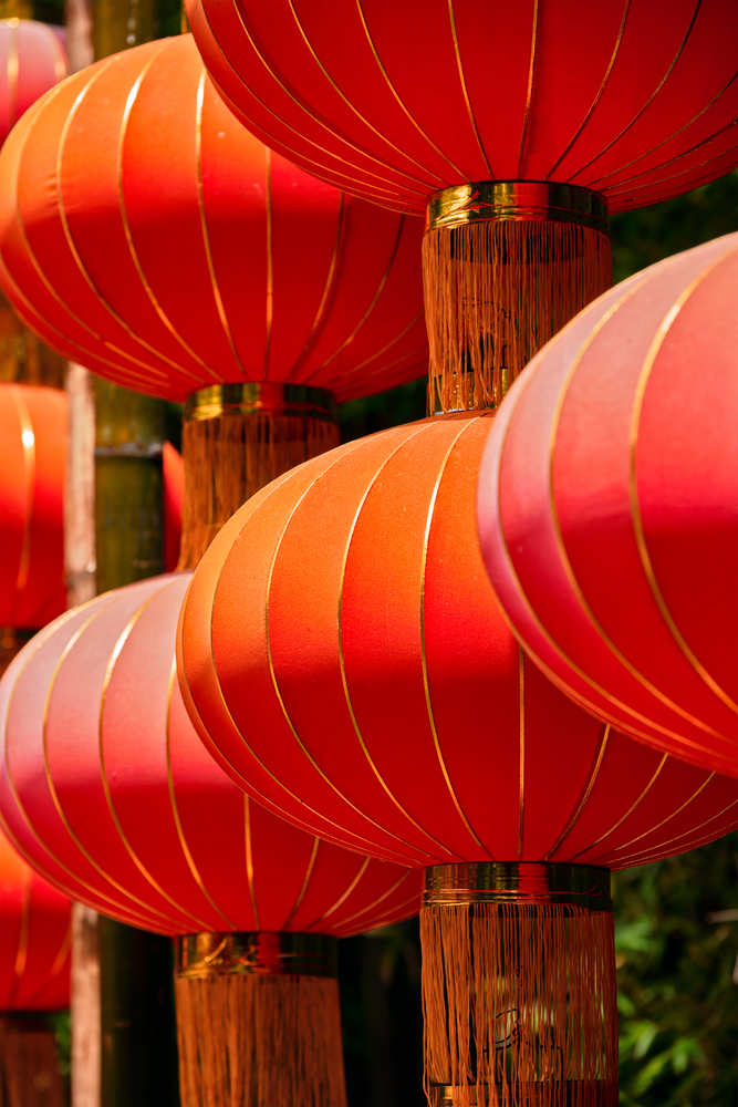 Chinese traditional lanterns in Chengdu, China. Chinese traditional lanterns