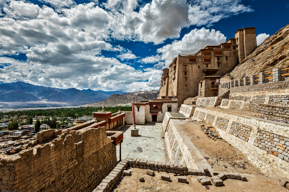 Leh palace in Ladakh, Jammu and Kashmir, India. Leh palace, Ladakh, India