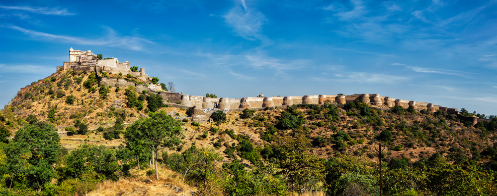 Panorama of Kumbhalgrh fort in Rajasthan, India. Kumbhalgrh fort. Rajasthan, India