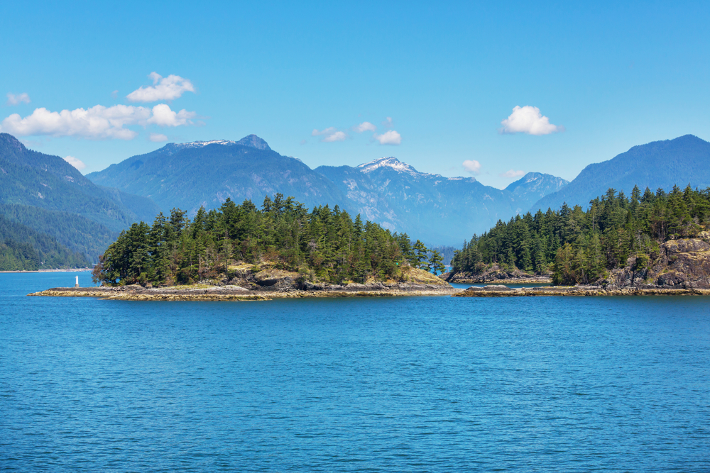 Vancouver Island. Canada. Beautiful sunny day in summer season.