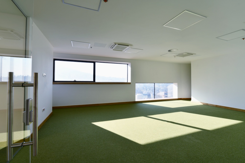 empty office interior of new corporate business modern startup