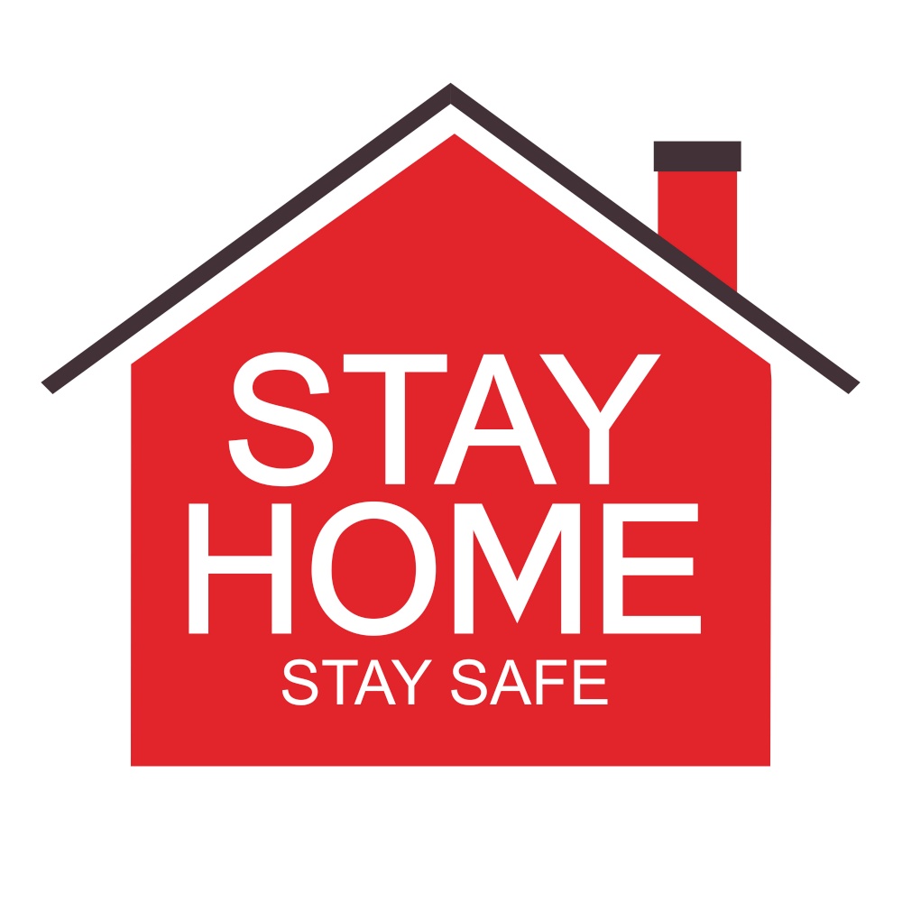 Stay Home. Stay Safe poster awareness social media campaign and coronavirus prevention. Vector Illustration EPS10. Stay Home. Stay Safe poster  awareness social media campaign and coronavirus prevention. Vector Illustration