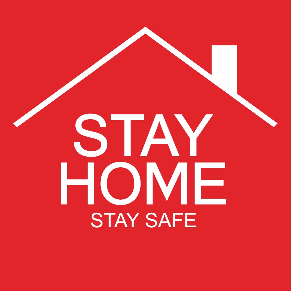 Stay Home. Stay Safe poster awareness social media campaign and coronavirus prevention. Vector Illustration EPS10. Stay Home. Stay Safe poster  awareness social media campaign and coronavirus prevention. Vector Illustration