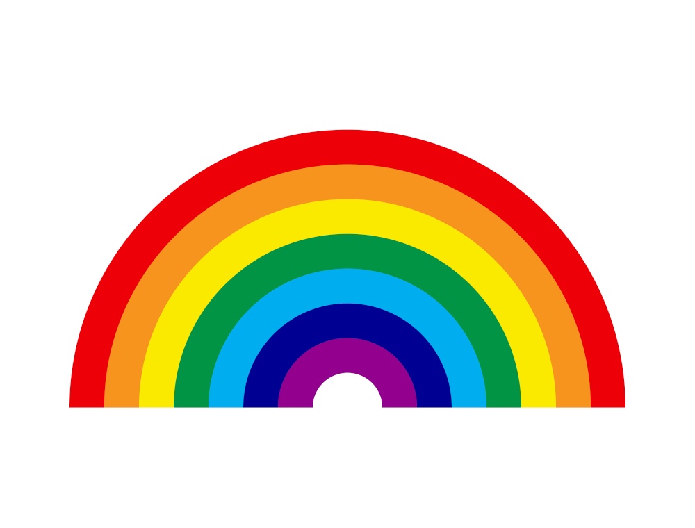 Rainbow Icon. Vector Illustration EPS10. Rainbow Icon. Vector Illustration