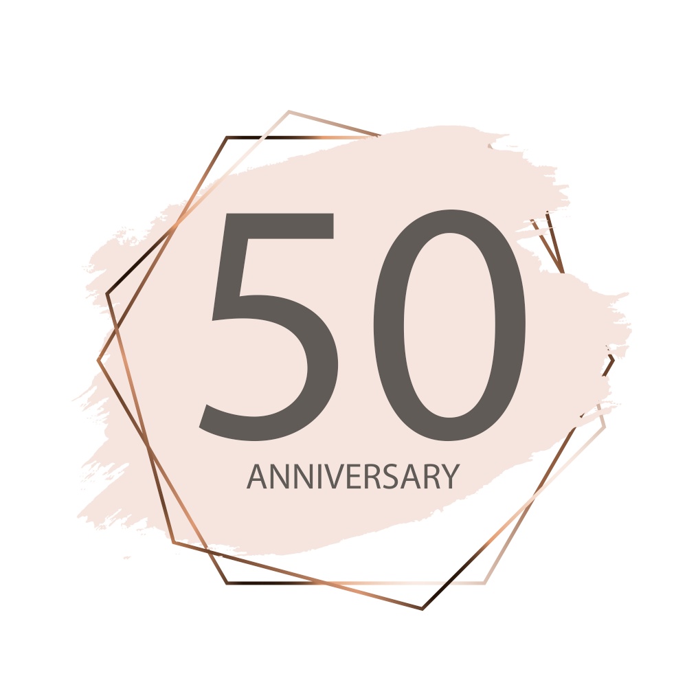 Celebrating 50 Anniversary emblem template designposter background. Vector Illustration EPS10. Celebrating 50 Anniversary emblem template designposter background. Vector Illustratio