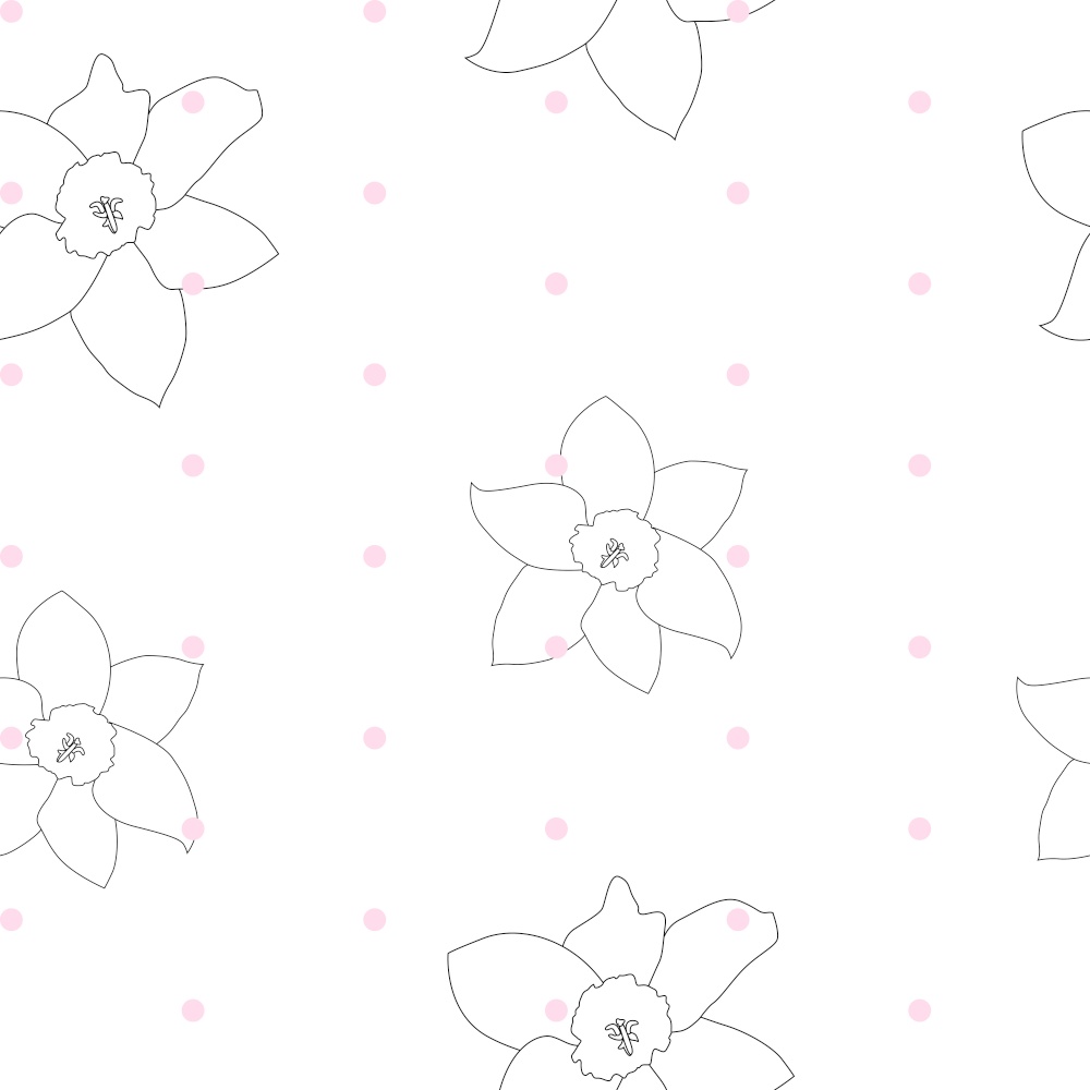 Abstract Spring Flower Seamless Pattern Background. Vector Illustration EPS10. Abstract Spring Flower Seamless Pattern Background. Vector Illustration