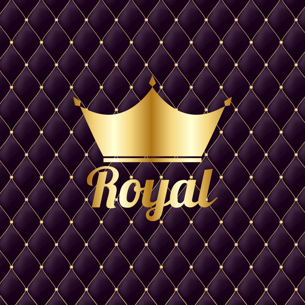 Golden Crown Royal Vintage Luxury Background. Vector Illustration EPS10. Golden Crown Royal Vintage Luxury Background. Vector Illustration