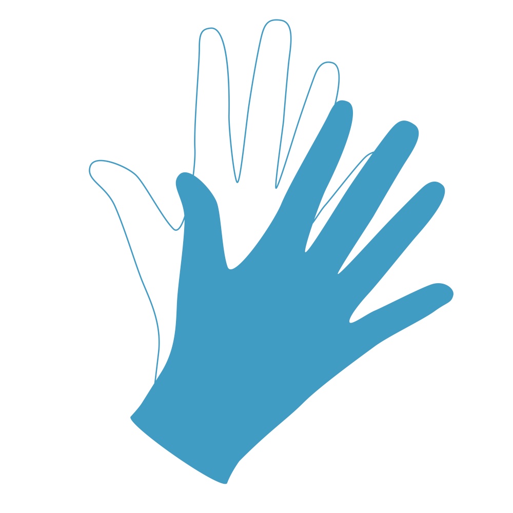 Medical gloves icon vector illustration EPS10. Medical gloves icon vector illustration on white