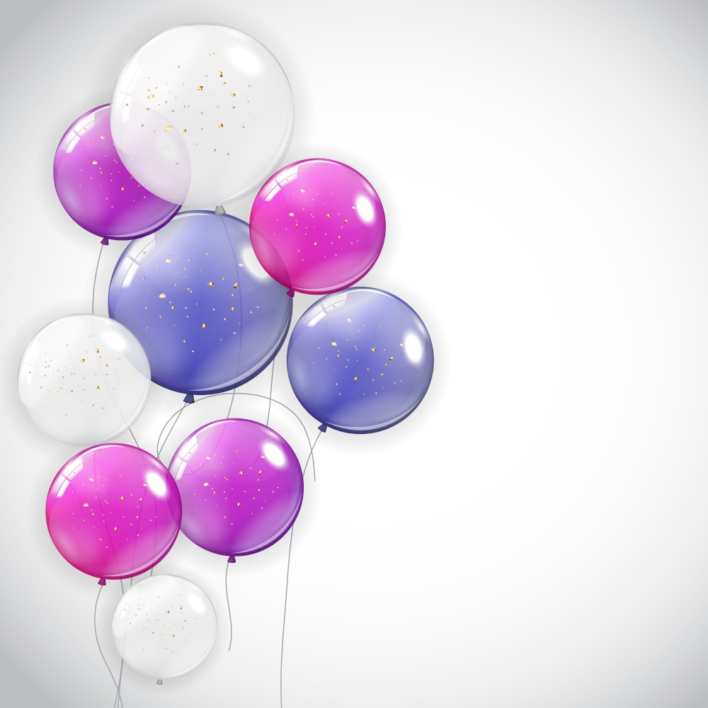 Holiday Background with Balloons. Can be used for advertisment, promotion and birthday card or invitation. Vector Illustration EPS10. Holiday Background with Balloons. Can be used for advertisment, promotion and birthday card or invitation. Vector Illustration