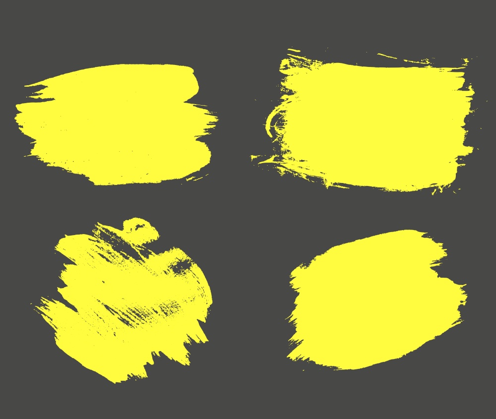 Dirty artistic yellow splash brush strokes. Vector Illustration. Dirty artistic yellow splash brush strokes. Vector Illustration EPS10