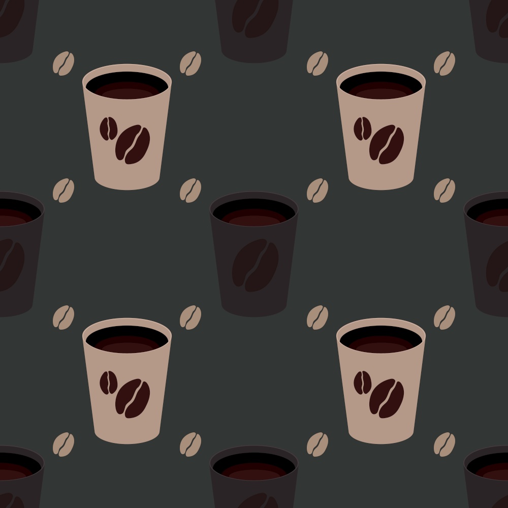 Seamless Coffee Pattern Background. Vector Illustration. Seamless Coffee Pattern Background. Vector Illustration EPS10