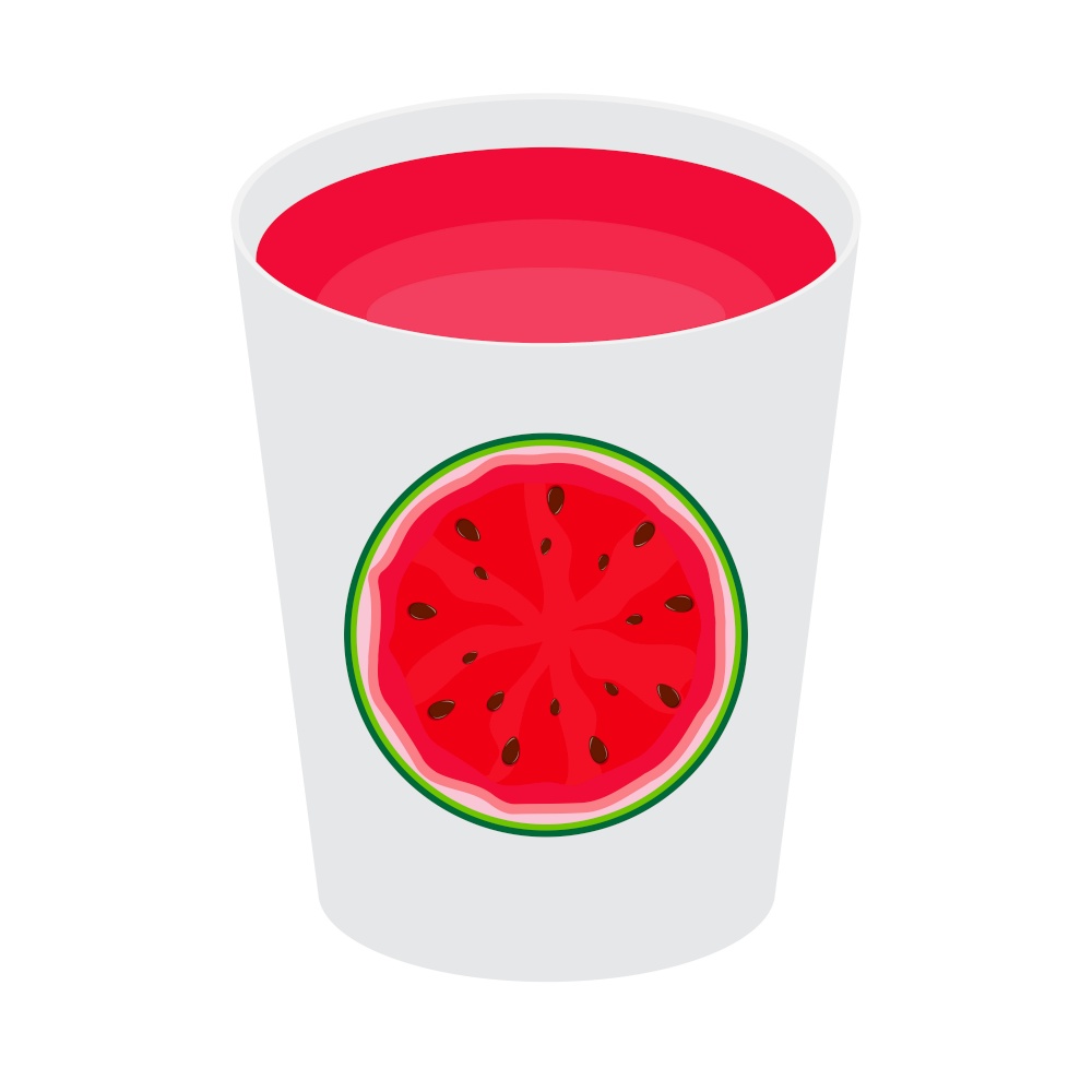 Vitamin Watermelon Juice Glass Cup Simple Icon. Vector Illustration. Vitamin Watermelon Juice Glass Cup Simple Icon. Vector Illustration EPS10