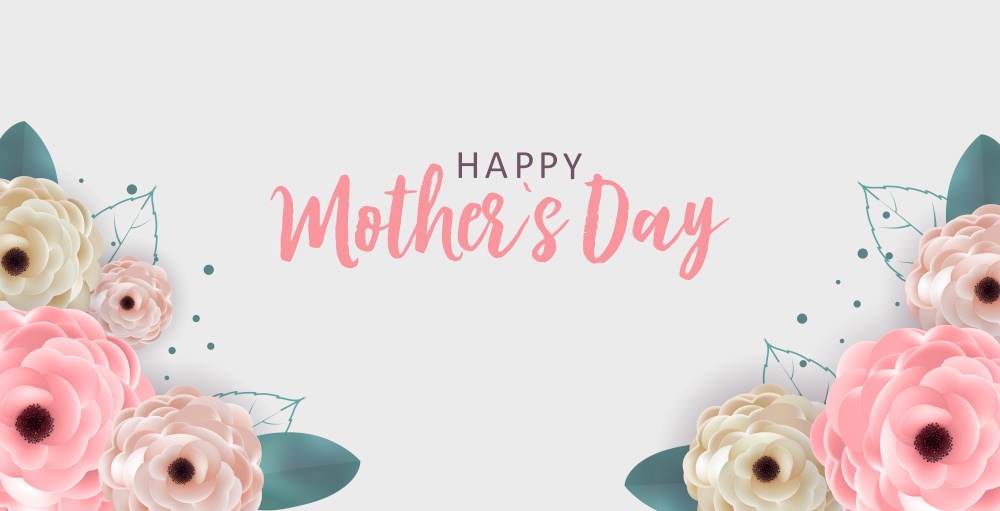 Happy Mothers Day Background with Flowers. Vector Illustration EPS10. Happy Mothers Day Background with Flowers. Vector Illustration