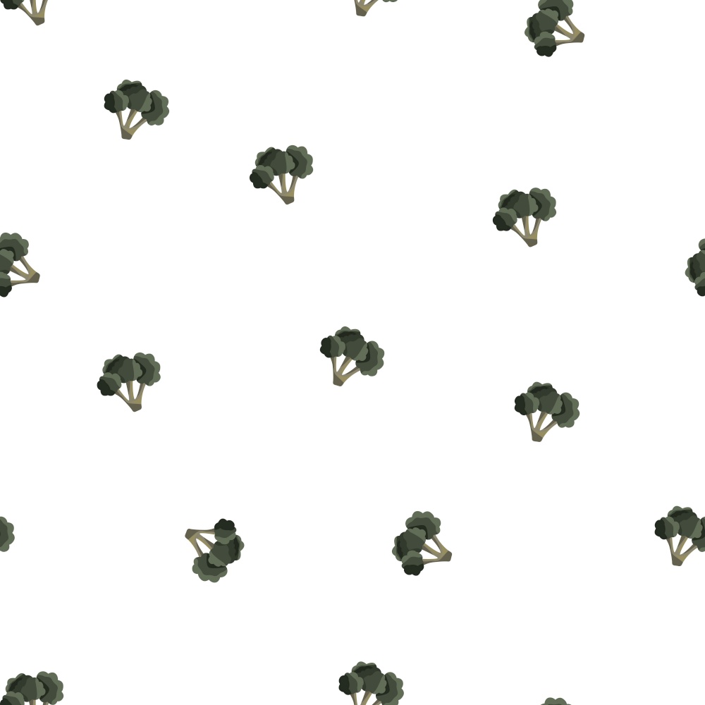Seamless pattern with colorful vegetables. Hand drawn vector illustration design with broccoli. Natural organic food. Wallpaper and fabric design.