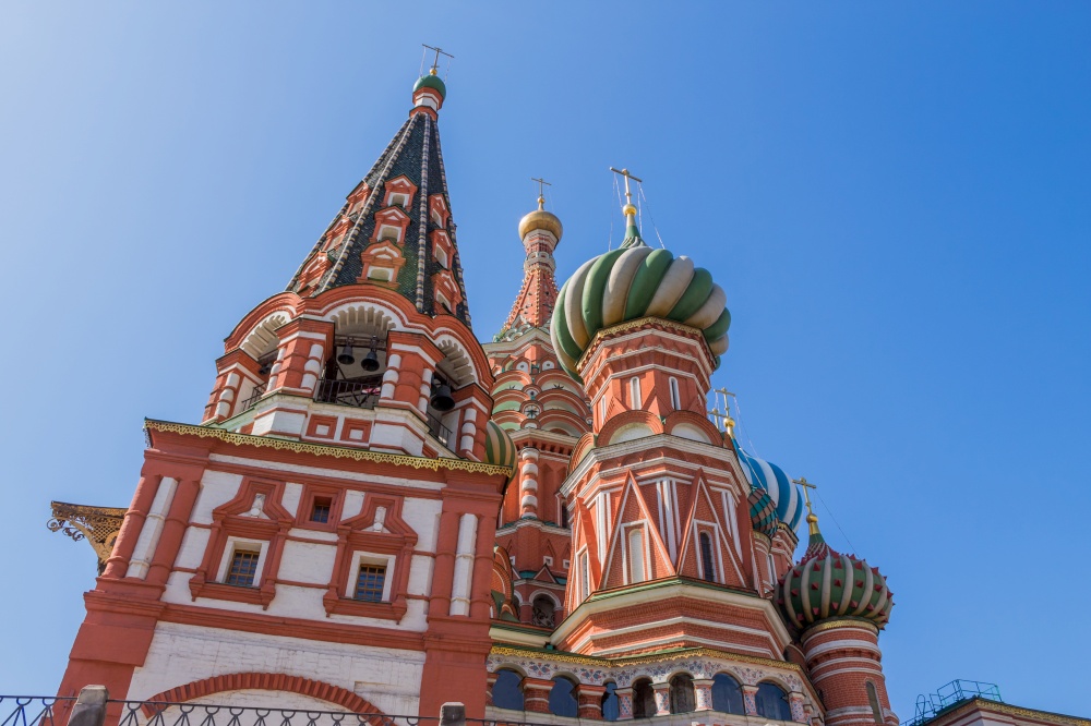 Detail of St. Basil&rsquo;s Cathedral in Moscow, Russia