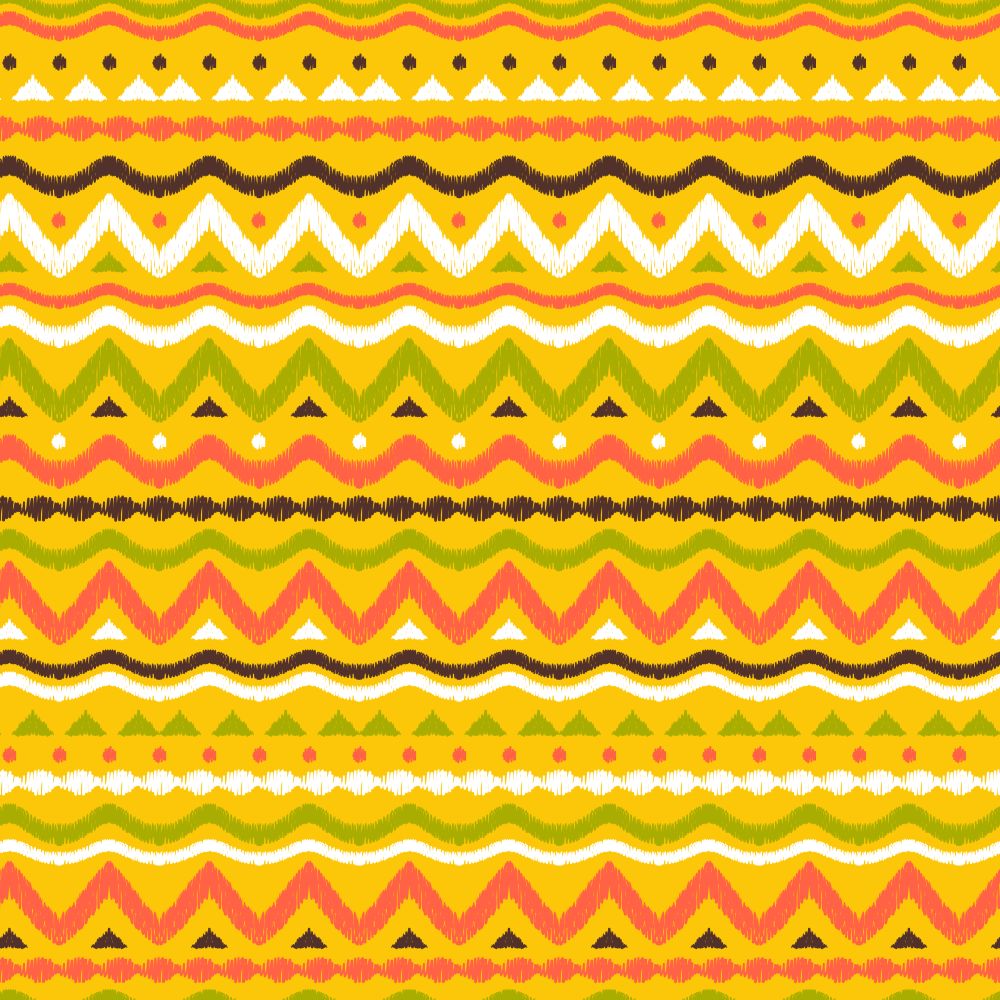 Ikat geometric folklore pattern. Ethnic folk ornament texture. Tribal mengikat textile. Aztec, Indian, Scandinavian, Gypsy or Mexican fabric.. Ikat geometric folklore pattern.