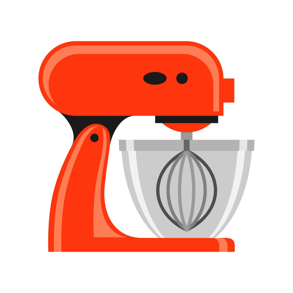 Icon of kitchen mixer. Home appliance flat illustration.. Icon of kitchen mixer.